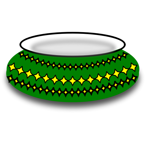 SVG Porcelain bowl vector illustration