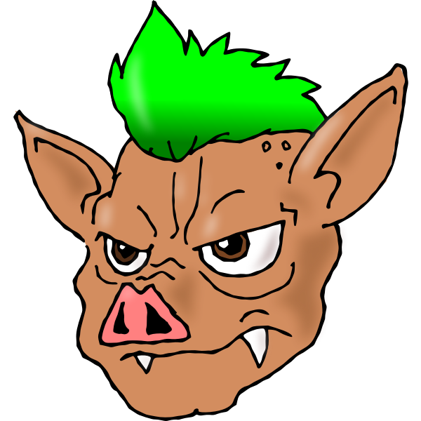 SVG Porco Green Vector