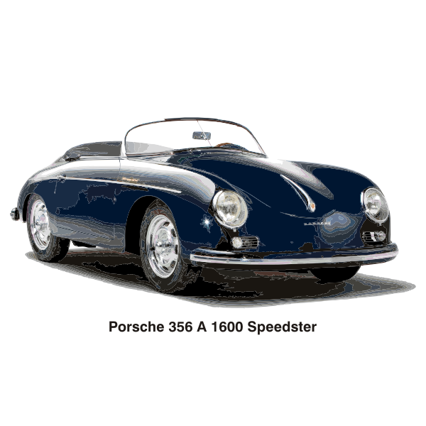 SVG PORSCHE 356A 1600 SPEEDSTER 1956