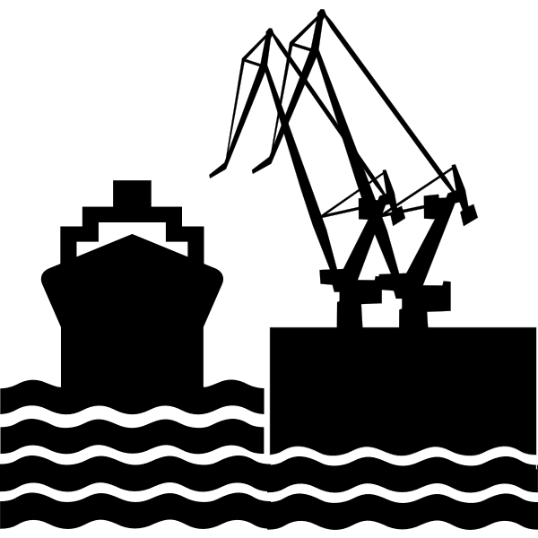 SVG Port silhouette