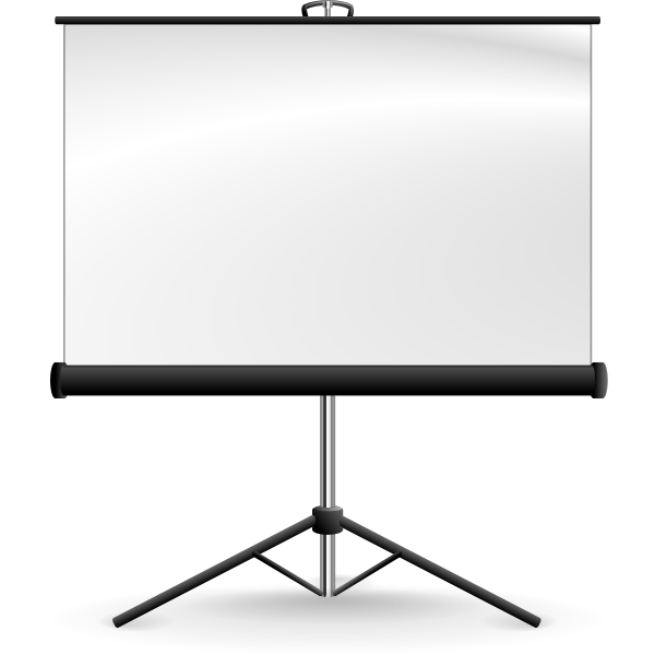 SVG Portable projection screen vector image