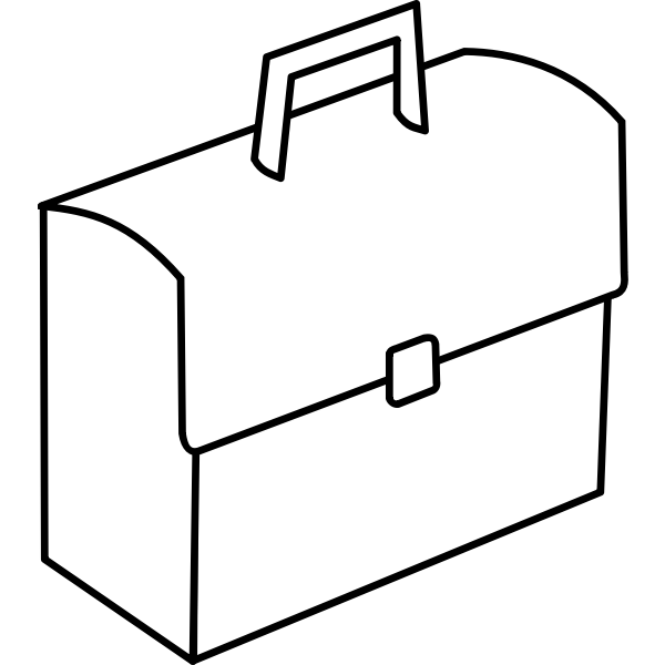 SVG Portfolio briefcase vector clip art