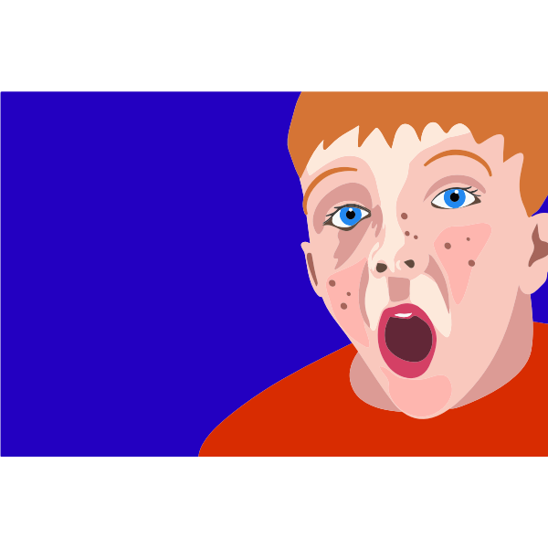 SVG Portrait of boy