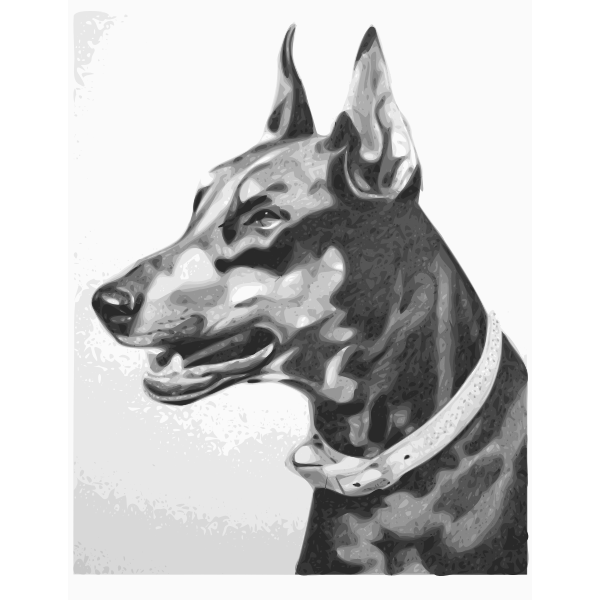SVG portrait of dog