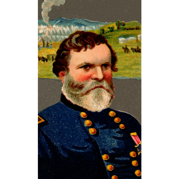 SVG Portrait of General Thomas