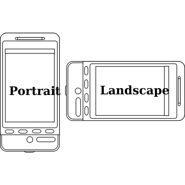 SVG Portrait v Landscape Device Orientation