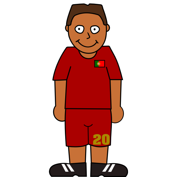 SVG Portuguese soccer player