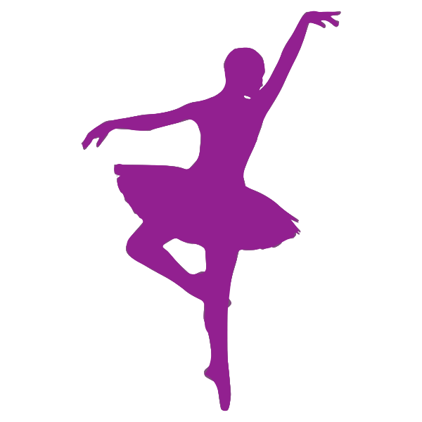 SVG Posing ballerina