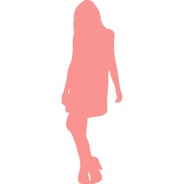 SVG Posing girl image