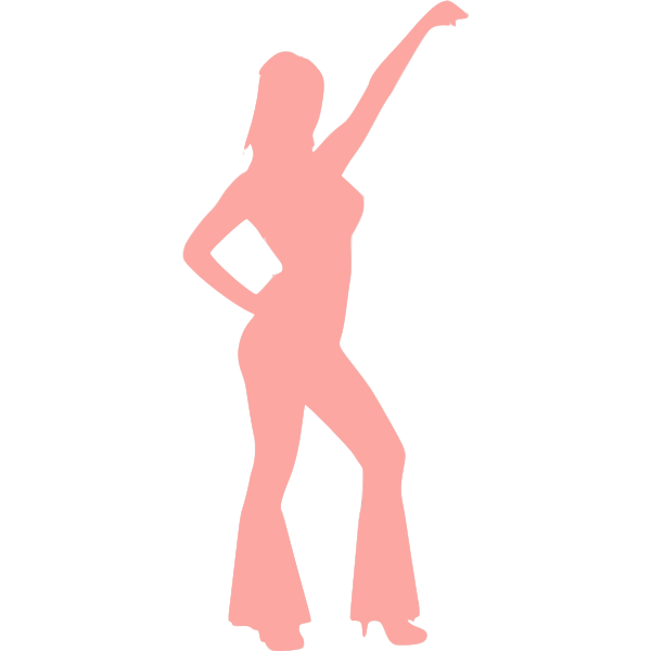 SVG Posing lady image