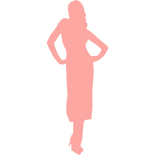 SVG Posing pink lady