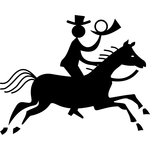 SVG Post courier with horn by Rones