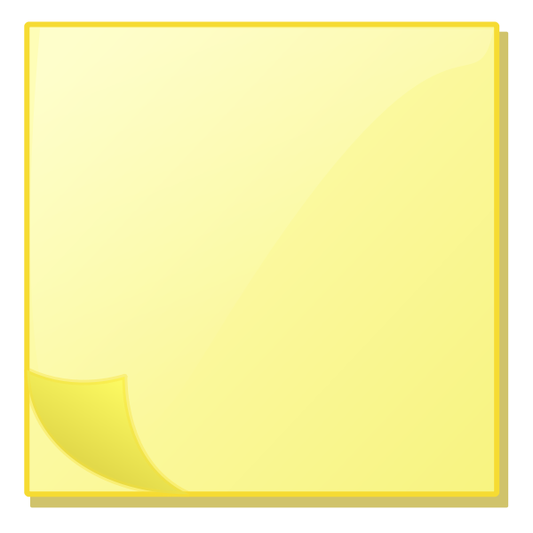 SVG Post-it note vector image