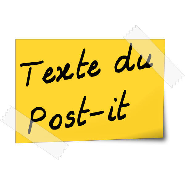 SVG Post-it note vector image