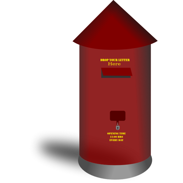 SVG Postbox vector illustration
