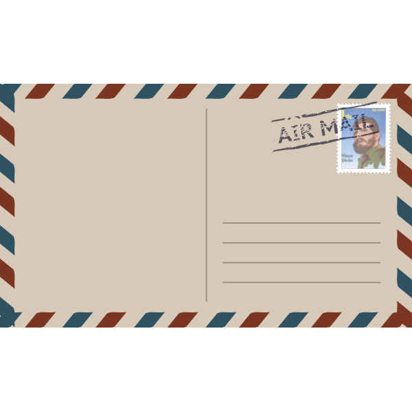 SVG Postcard with stamp