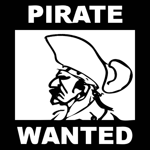 SVG Poster of a pirate