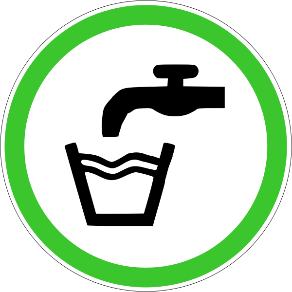 SVG Potable water sign
