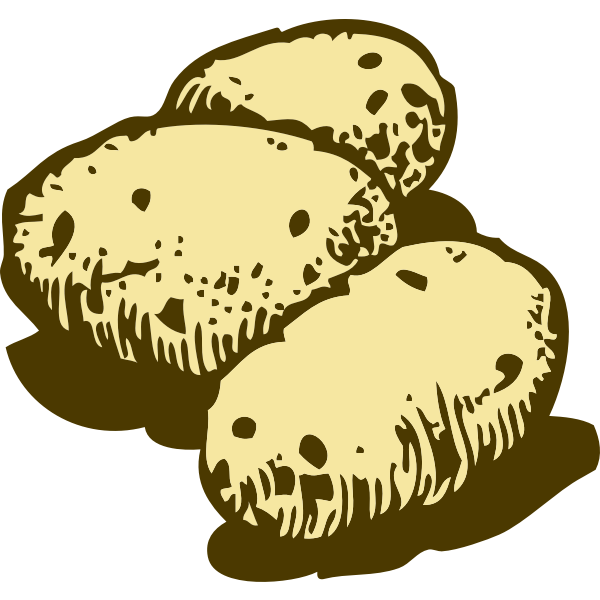 SVG Potatoes vector clip art