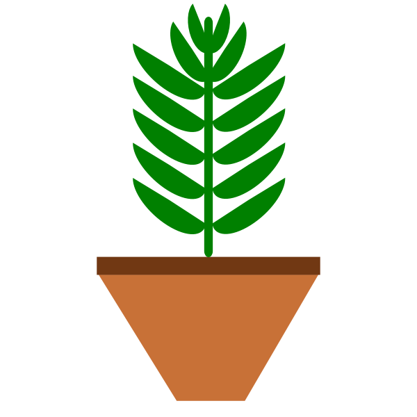 SVG Potted plant