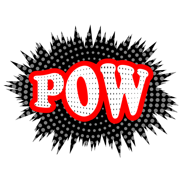 SVG Pow typography