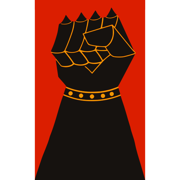 SVG Power Fist Vector Illustration