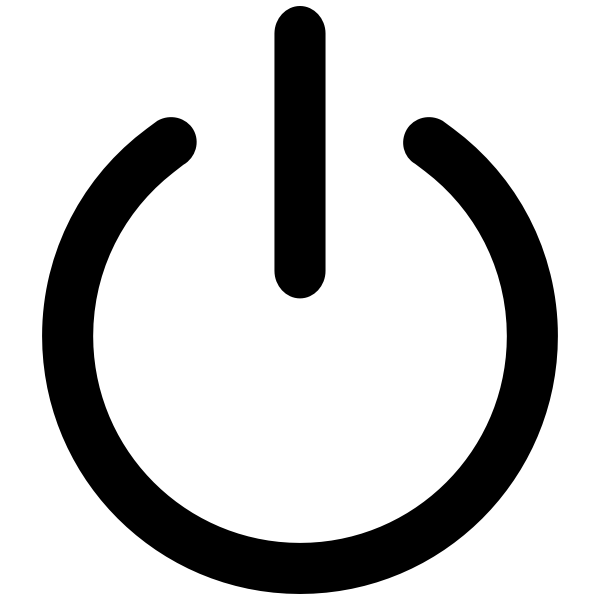 SVG Power symbol