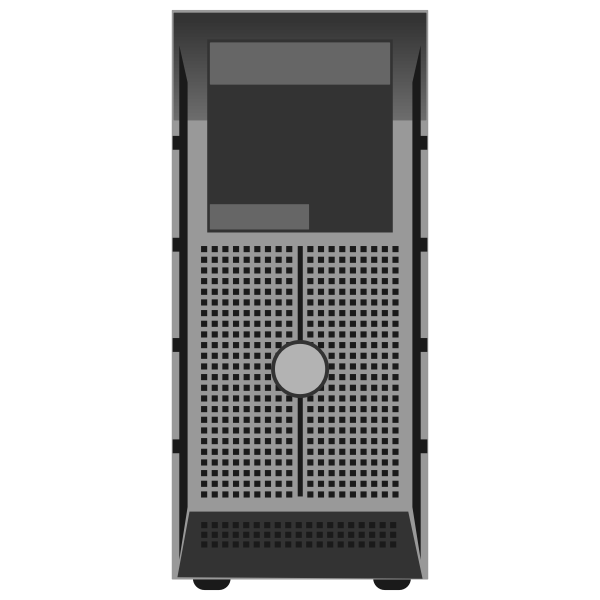 SVG PowerEdge T300 Tower Server vector illustration