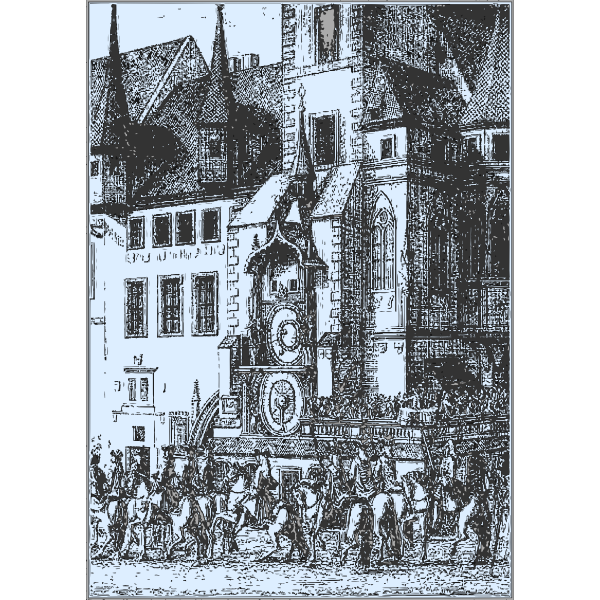 SVG Prague astronomy clock