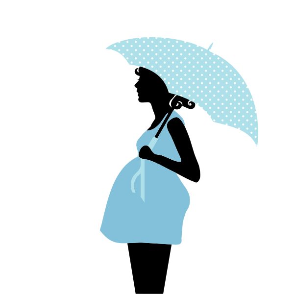 SVG Pregnant Woman silhouette