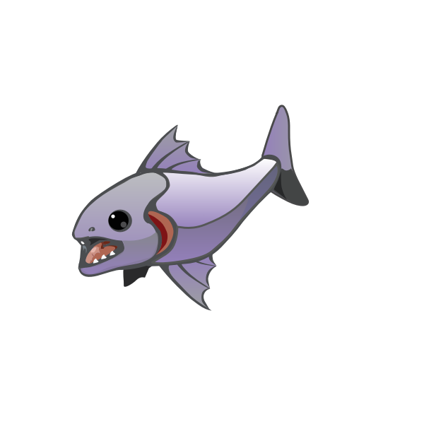 SVG Prehistoric Looking fish