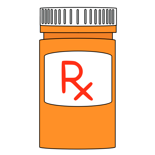 SVG Prescription medicine bottle