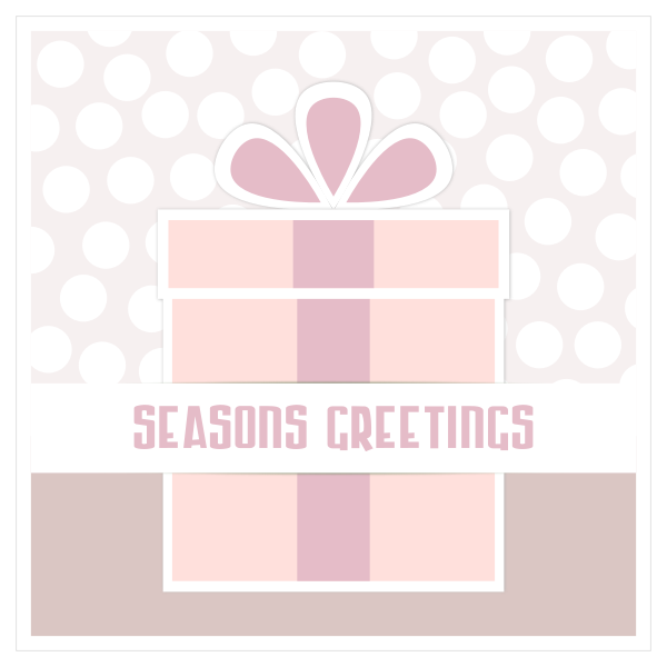 SVG Present boxgreeting card vector image