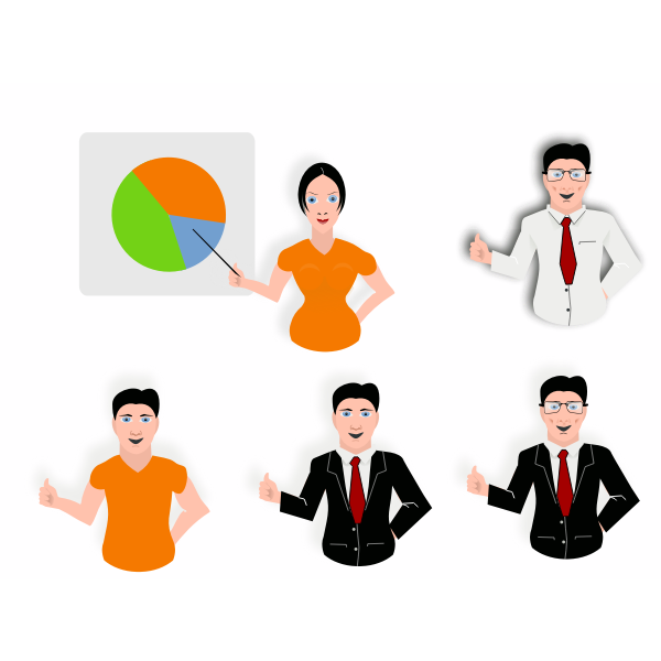 SVG Presentation symbols vector drawing