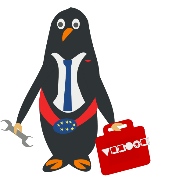 SVG President of penguins