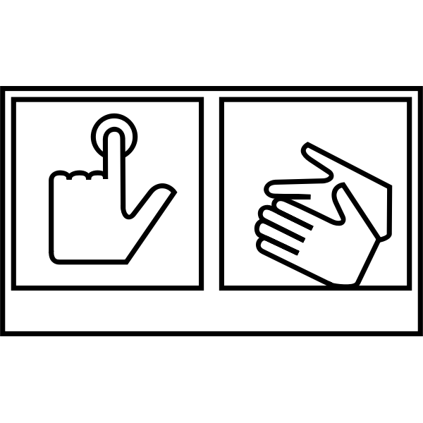 SVG Press button