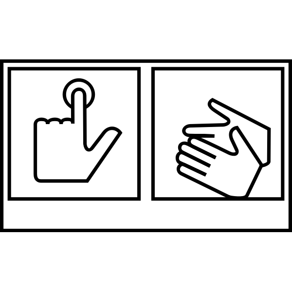 SVG Press button symbol