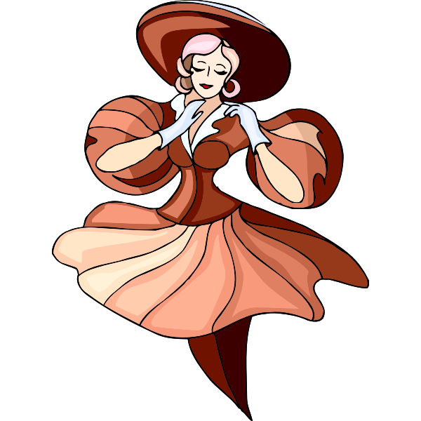 SVG Pretty dancer image
