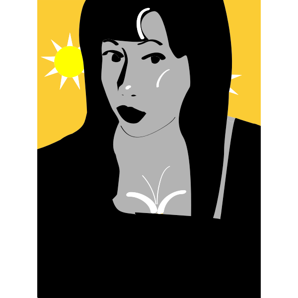SVG pretty girl