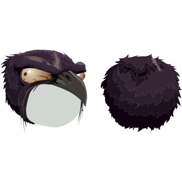SVG Preying bird with mask