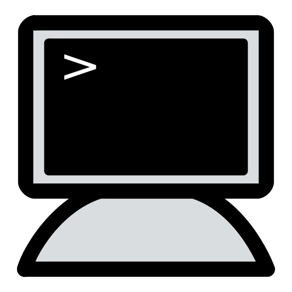 SVG Primary KDE terminal icon vector drawing