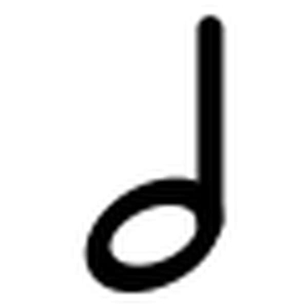 SVG primary music halfnote