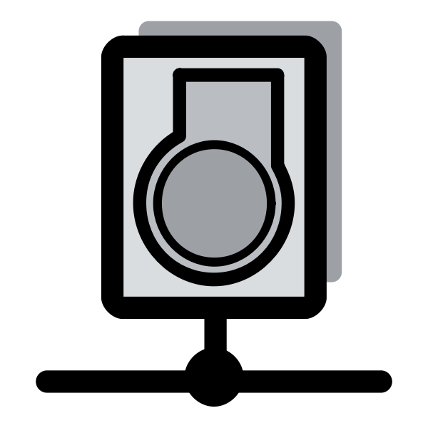 SVG Primary server icon vector clip art