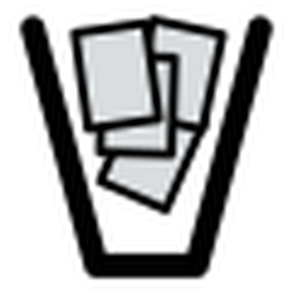 SVG primary trashcan full