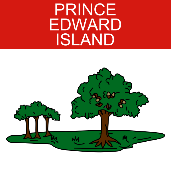 SVG Prince Edward Island symbol vector image