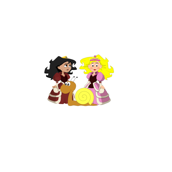 SVG Princesses and snail
