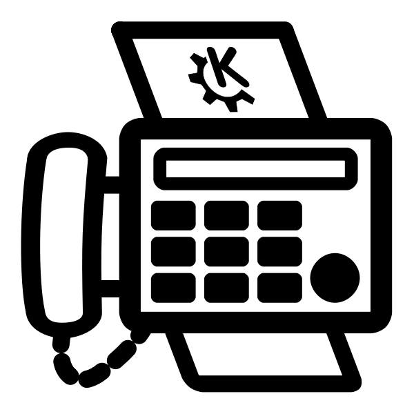 SVG Print and fax icon
