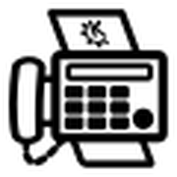 SVG Print fax icon