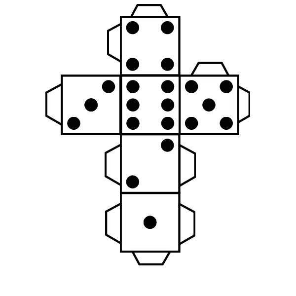 SVG Printable dice