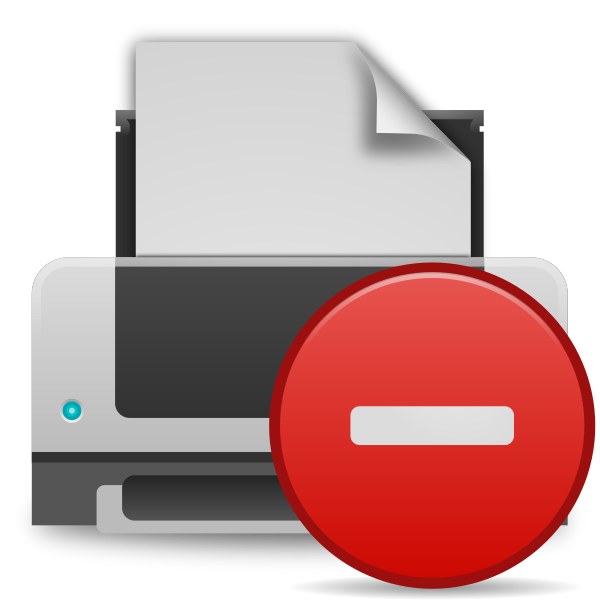 SVG Printer error icon